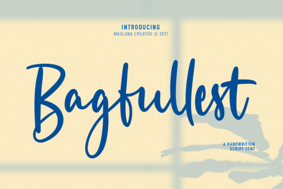 Bagfullest: A Charming Script Font for Web Design