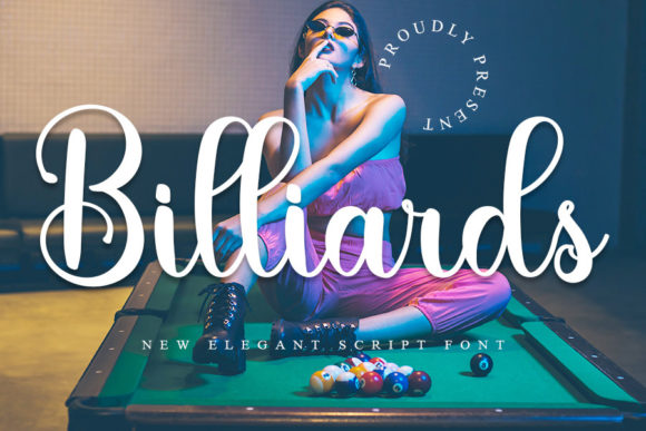 Billiards: A Refined Script Font for Elegant Branding