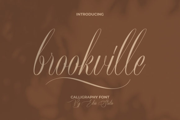 Brookville: A Graceful Script Font for Elegant Campaigns