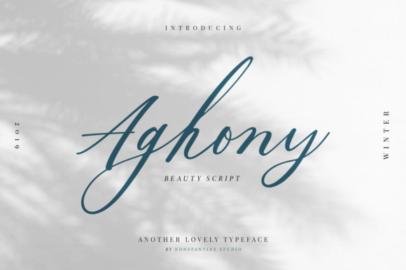 Discover Aghony: The Perfect Script Font for Crafters