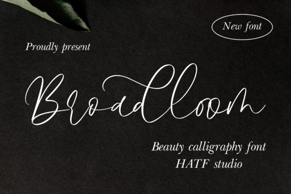 Discover Broadloom: A Timeless Handwritten Font for Branding