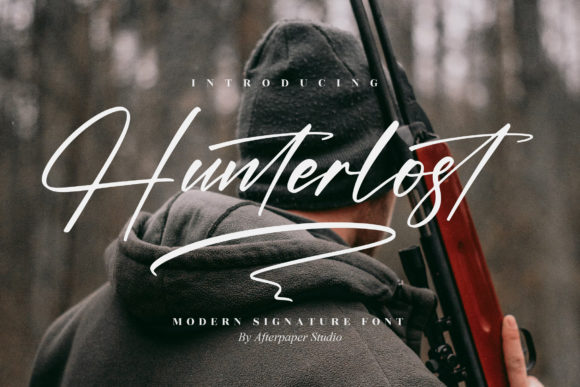 Discover Hunterlost: A Delicate Script Font for Elegant Designs