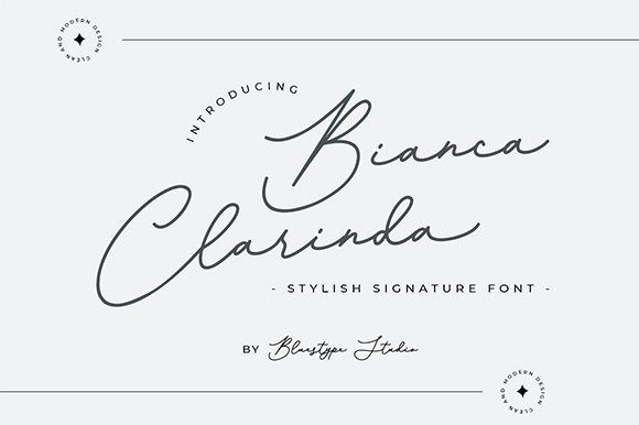 Discover the Elegance of Bianca Clarinda Font