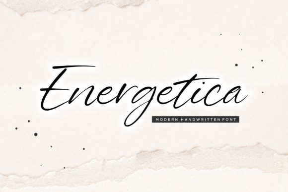Energetica: A Handwritten Font for Elegant Editorial Design