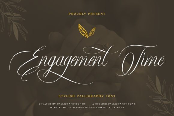 Engagement Time: A Luxurious Script Font for Branding