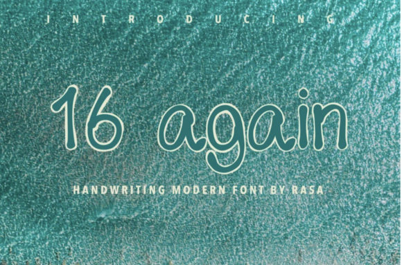 Enhance Your Brand with 16 Again Handwritten Font