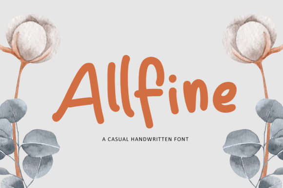 Enhance Your Brand with Allfine: A Charming Handwritten Font