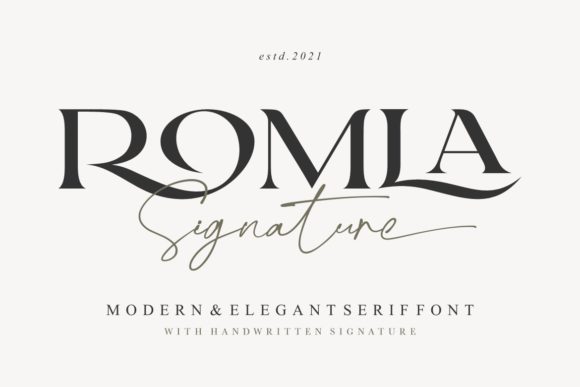 Enhance Your Brand with Romla Signature Font