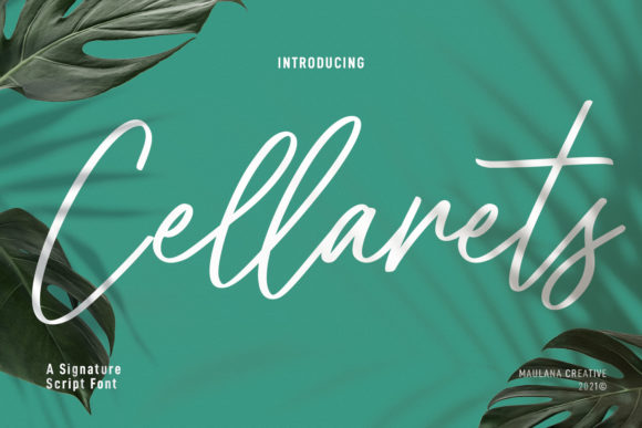 Enhance Your Web Design with Cellarets Signature Font