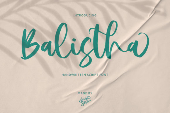 Introducing Balistha: A Whimsical Script Font for Editorial Charm