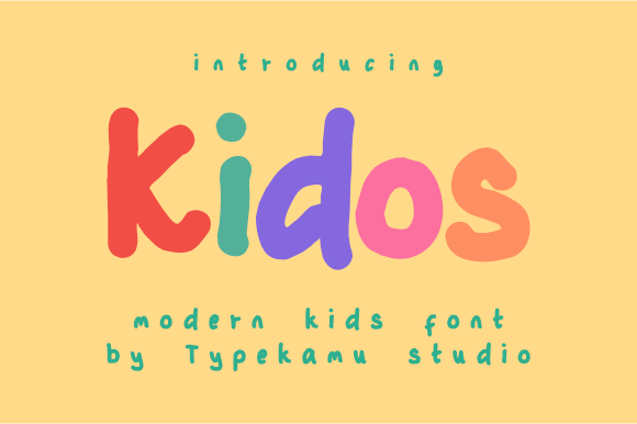 Kidos: A Playful Script Font for Creative Web Design