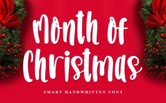 Month of Christmas: A Charming Script Font for Web Design