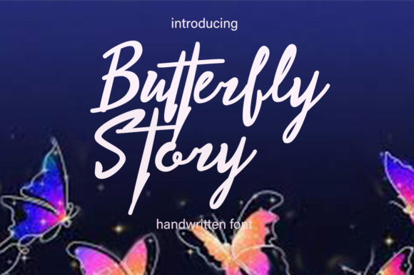 Transform Your Brand with Butterfly Story Font