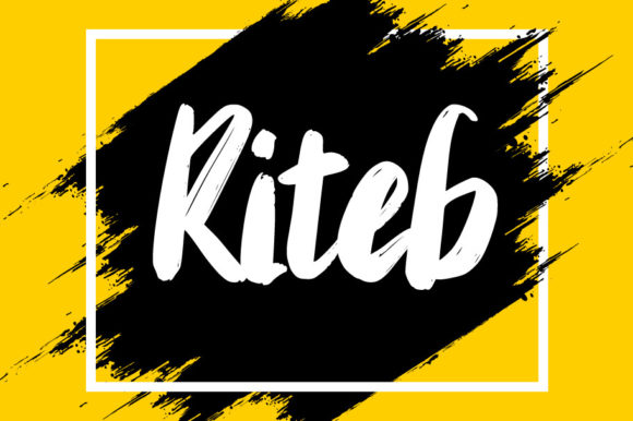 Transform Your Brand with Riteb: A Bold Handwritten Font