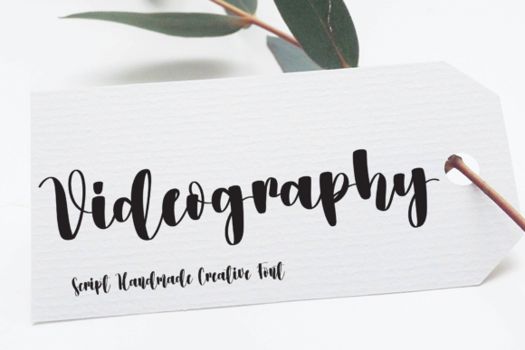 Videography: A Handmade Script Font for Creative Branding