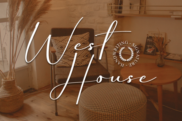 West House: A Romantic Script Font for Elegant Web Design