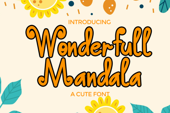 Wonderfull Mandala: A Charming Handwritten Font for Editorial Design